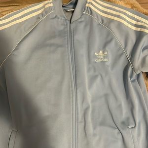 Men’s light blue Adidas zip up jacket